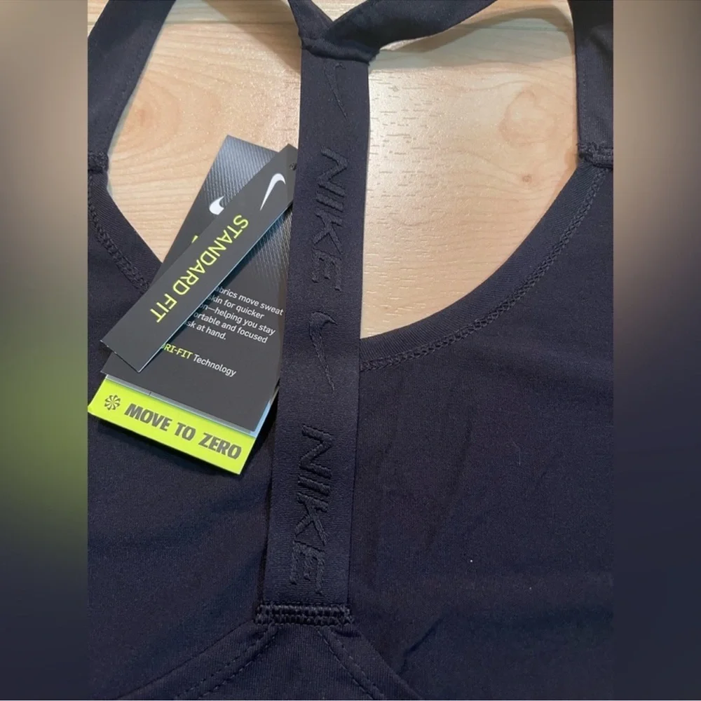 Nike Dri Fit Elastika black tank top Size L - Picture 3 of 6
